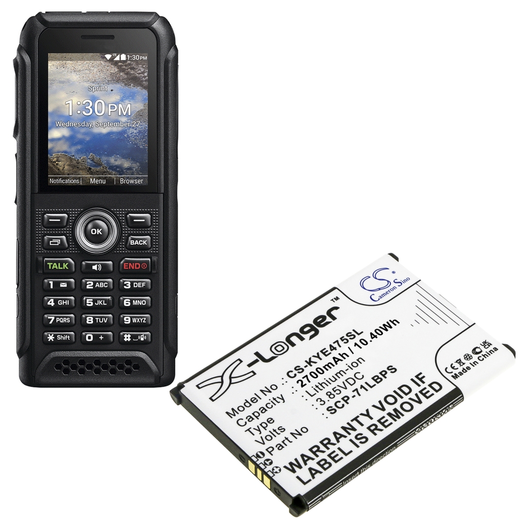 Batería del teléfono móvil Kyocera CS-KYE475SL