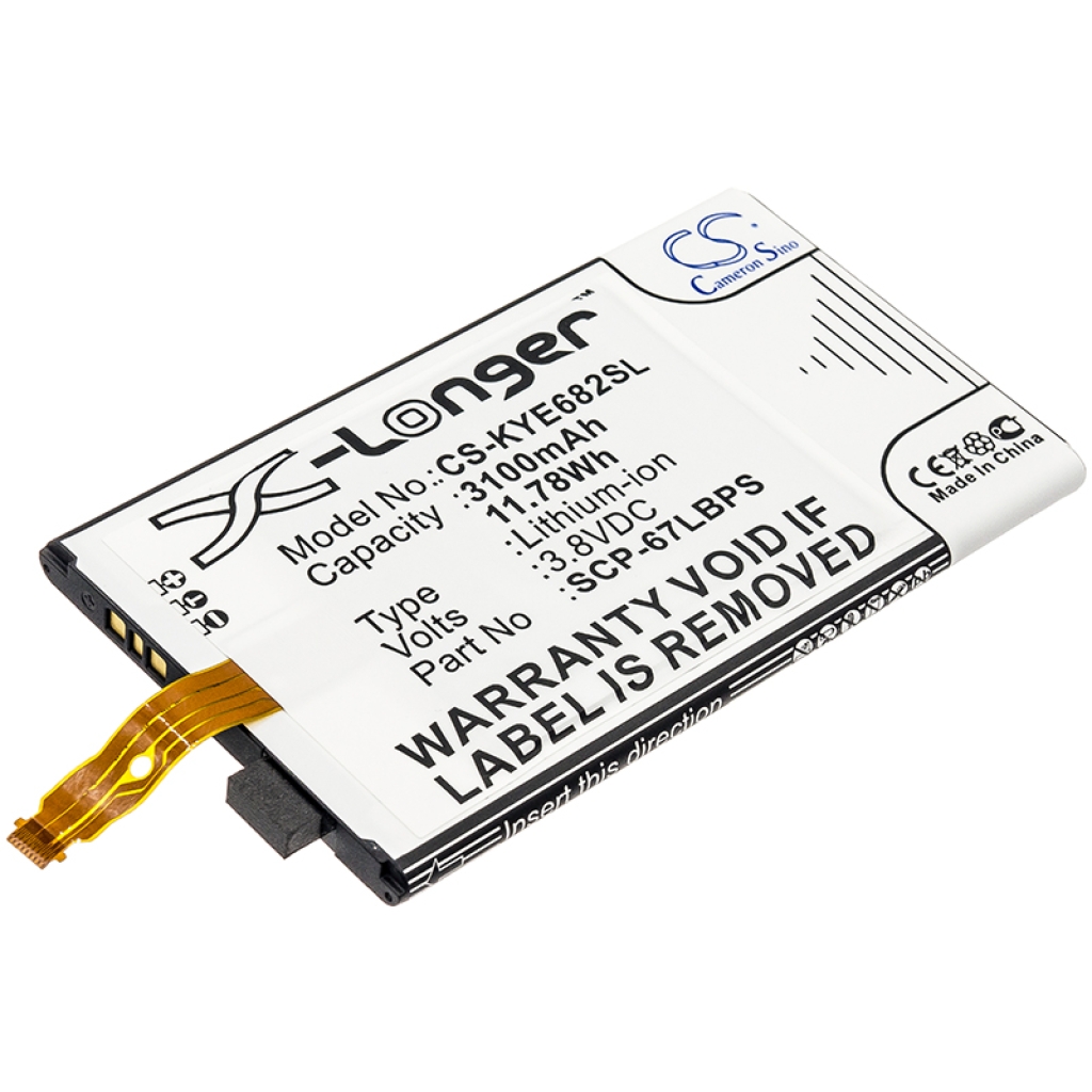 Batería del teléfono móvil Kyocera CS-KYE682SL