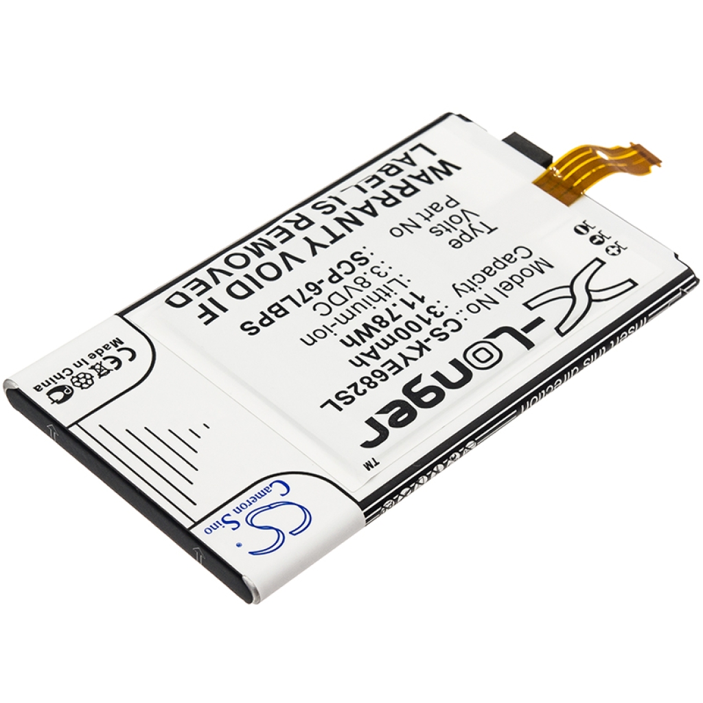 Batería del teléfono móvil Kyocera CS-KYE682SL