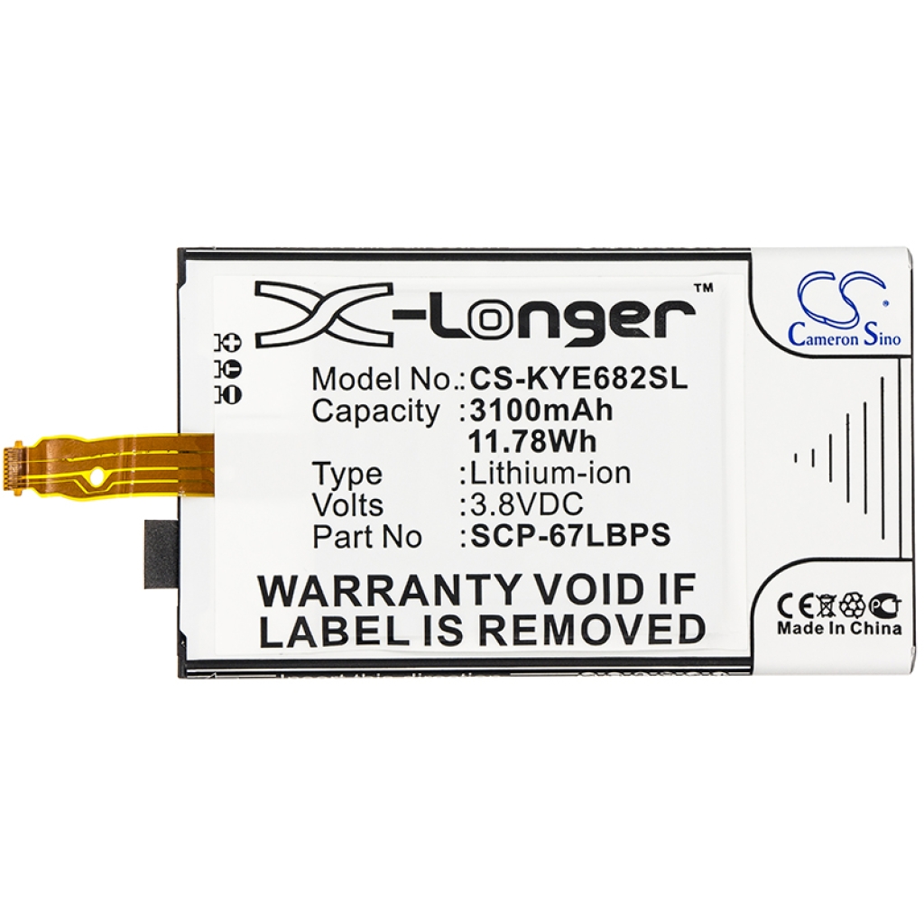 Batería del teléfono móvil Kyocera CS-KYE682SL