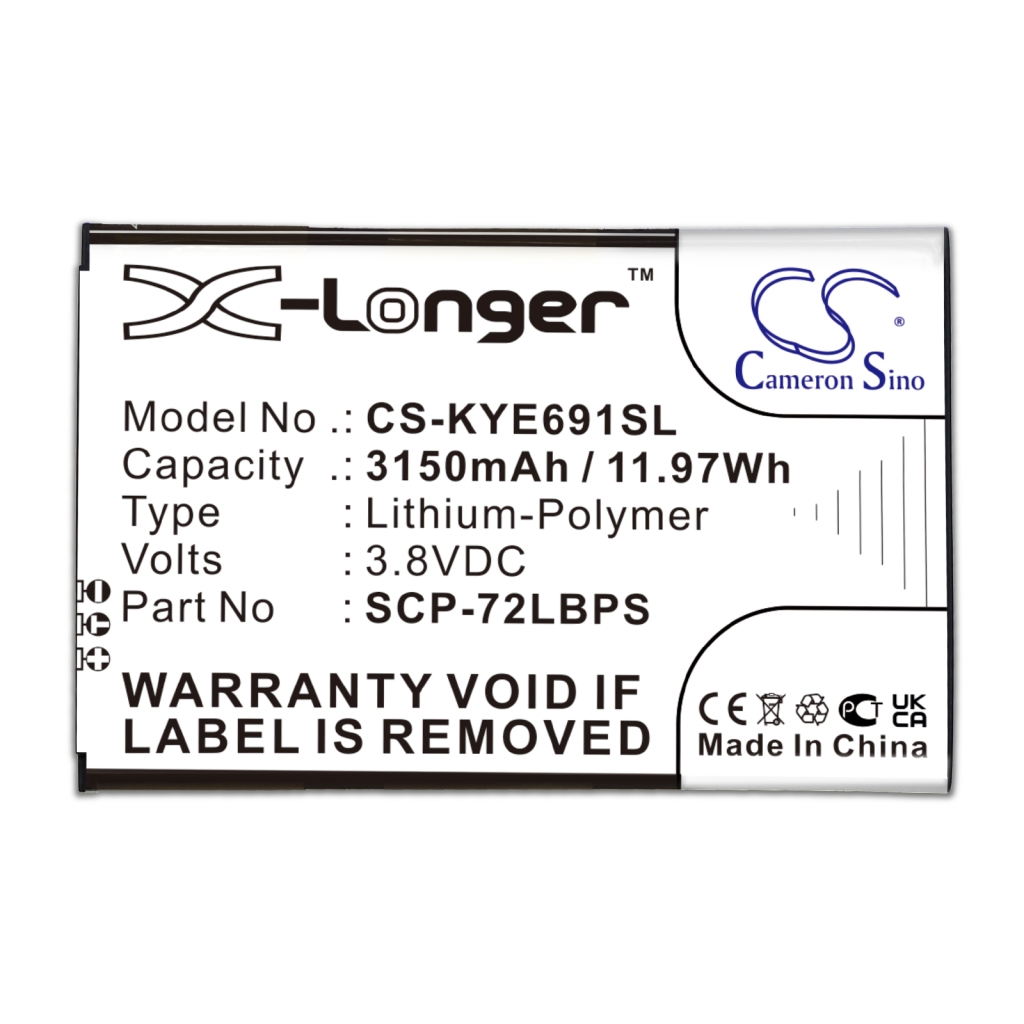 Batería del teléfono móvil Kyocera CS-KYE691SL