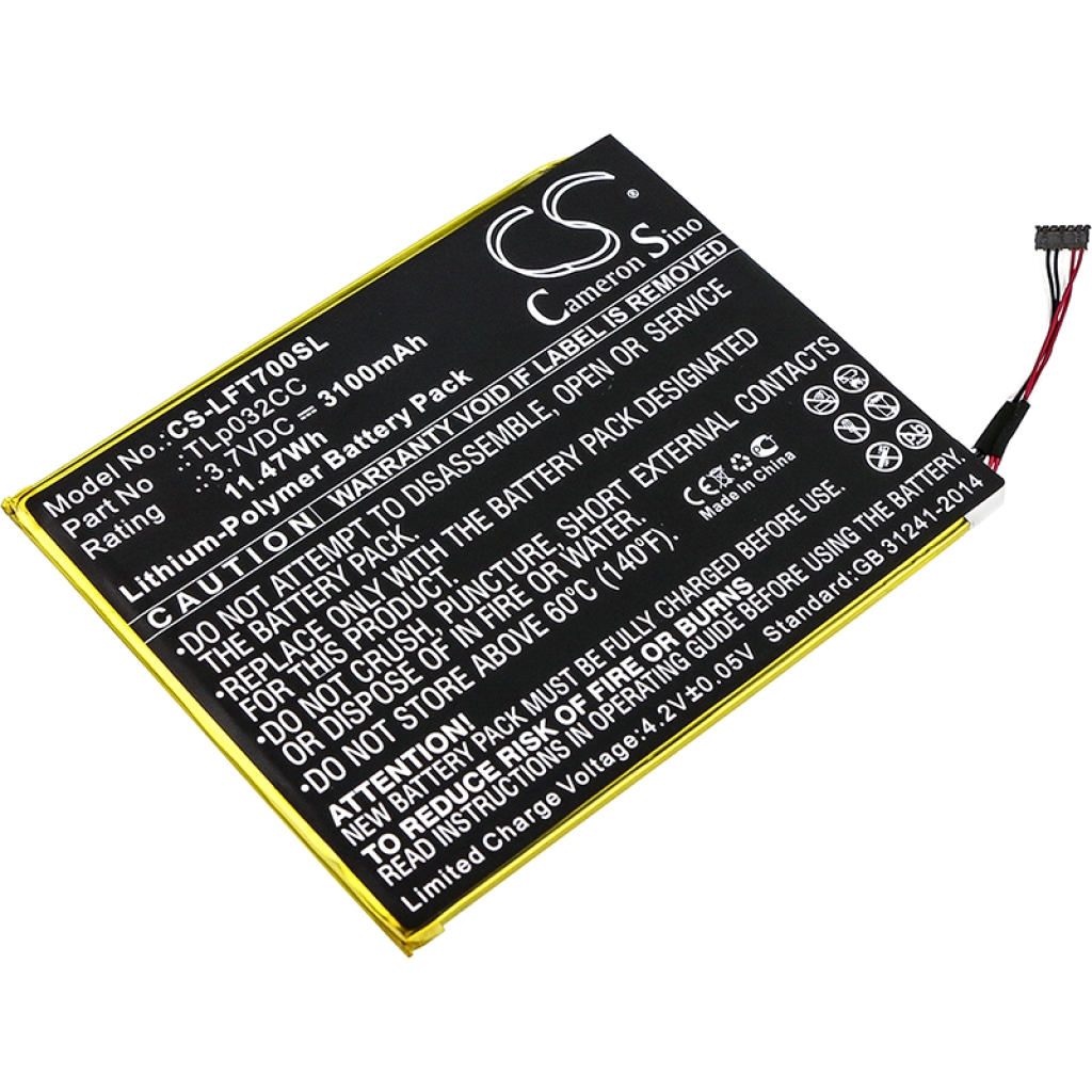 Batería de la tableta Alcatel CS-LFT700SL