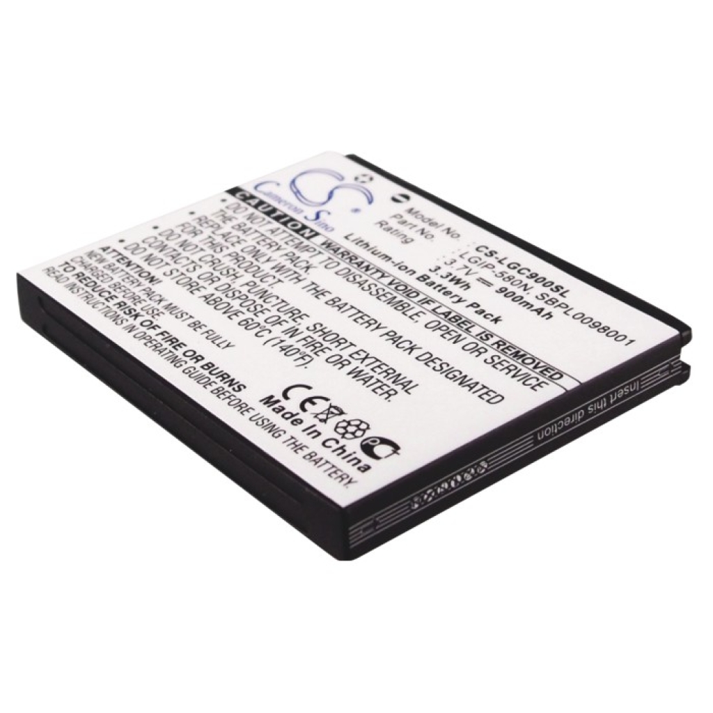 Batería del teléfono móvil LG Arena GT950