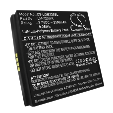 Reemplazo de batería compatible para LG LM-725WR