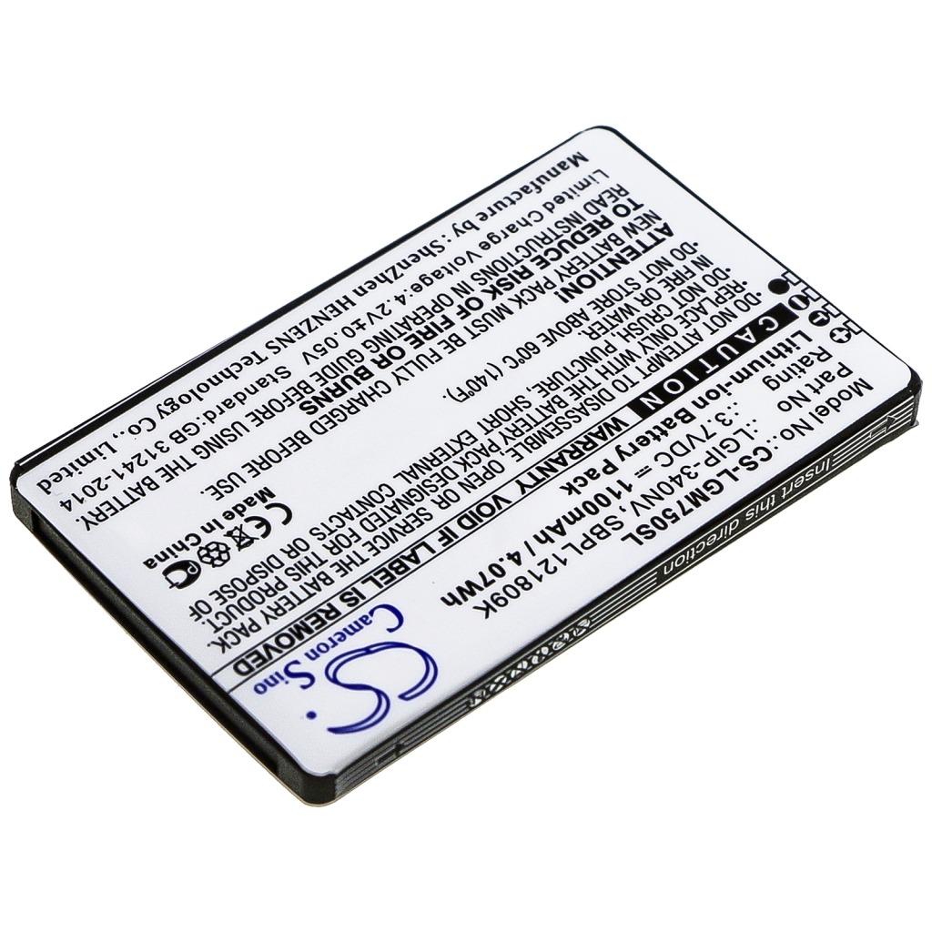 Batería del teléfono móvil LG Octane