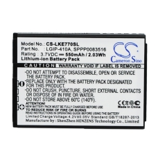 Reemplazo de batería compatible para LG LGIP-410A,SBPL0085603,SPPP0083516