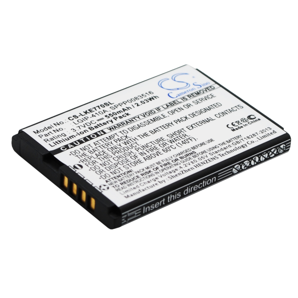 Batería del teléfono móvil LG KE770