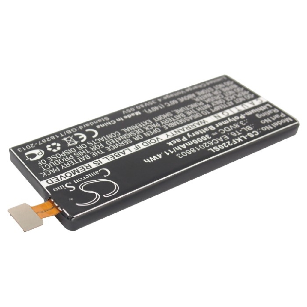 Batería del teléfono móvil LG CS-LKF220SL