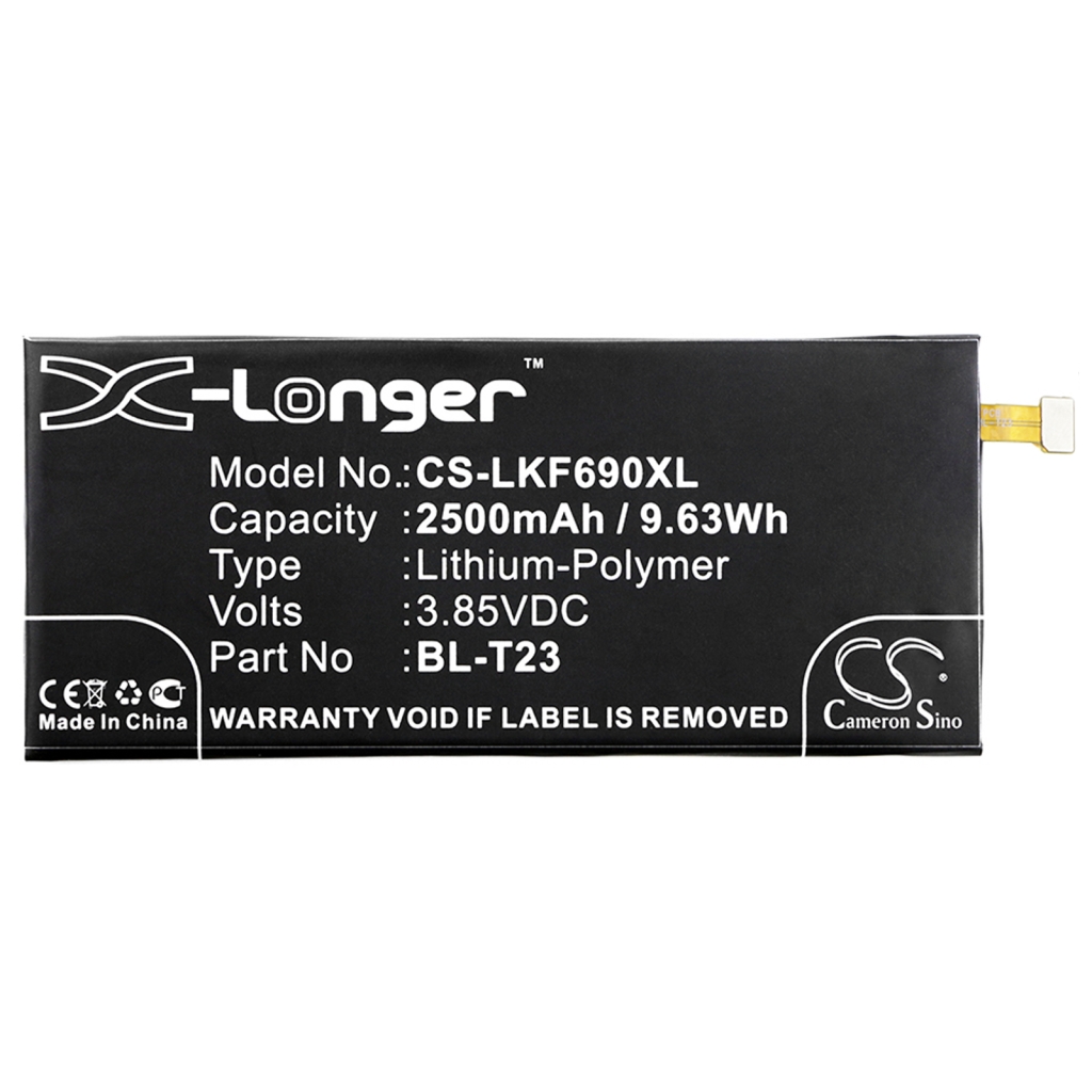 Batería del teléfono móvil LG CS-LKF690XL