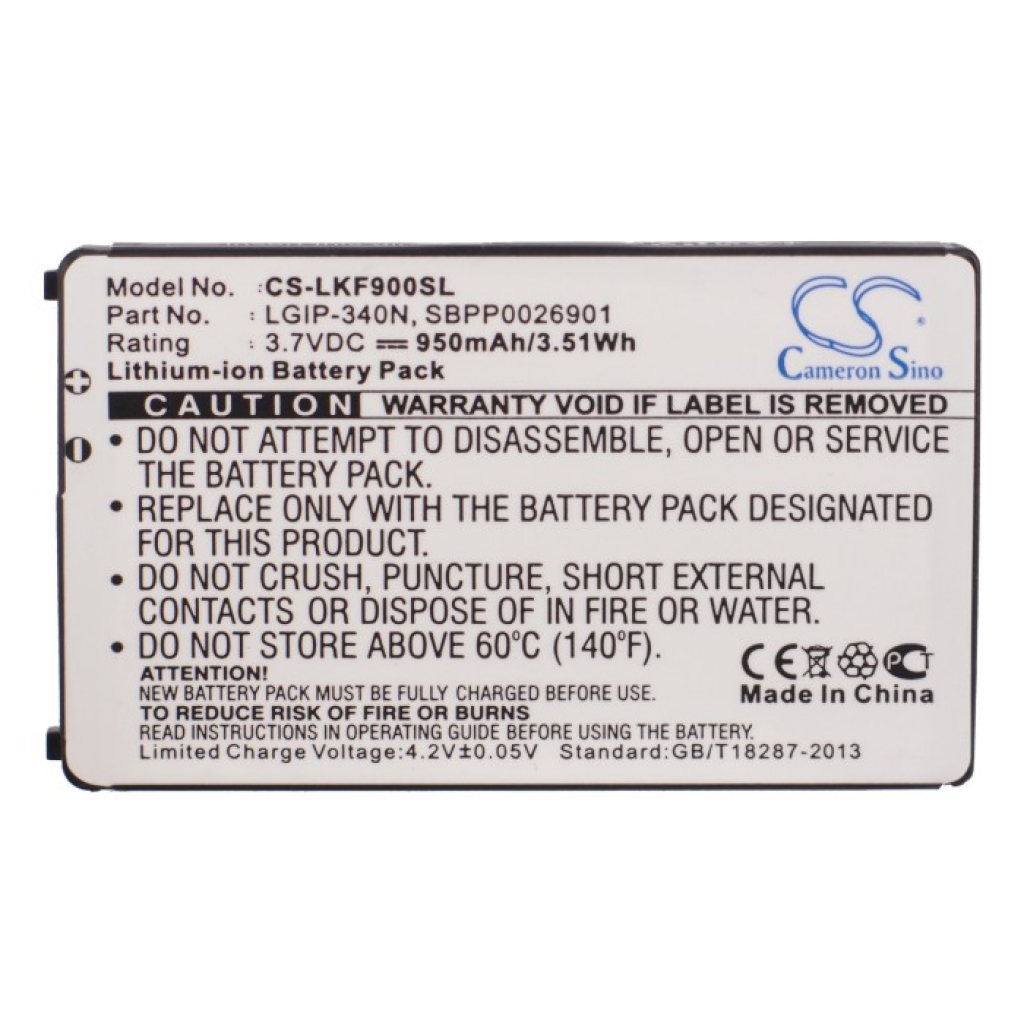 Batería del teléfono móvil LG Rumor2 LX265