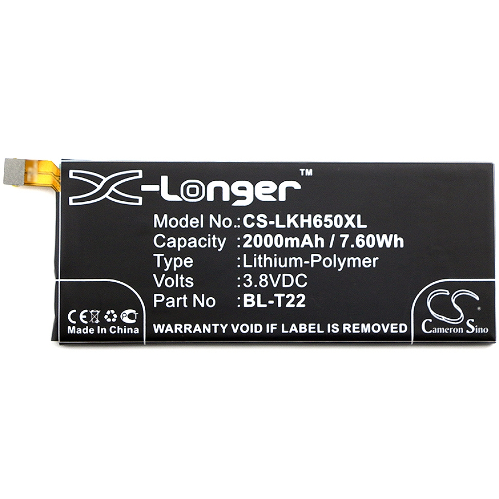 Batería del teléfono móvil LG CS-LKH650XL