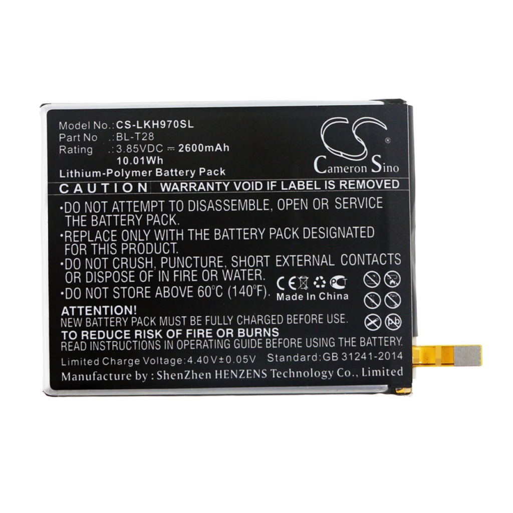 Batería del teléfono móvil LG CS-LKH970SL