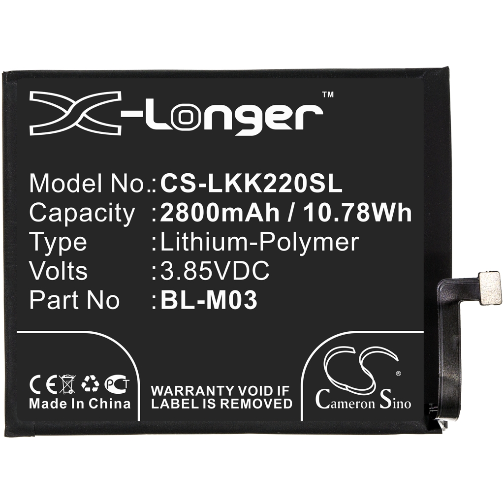 Batería del teléfono móvil LG CS-LKK220SL