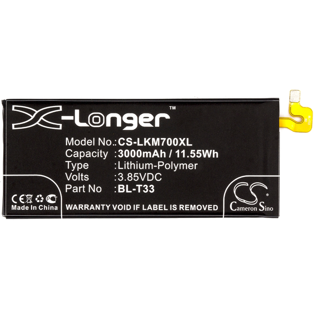 Batería del teléfono móvil LG CS-LKM700XL