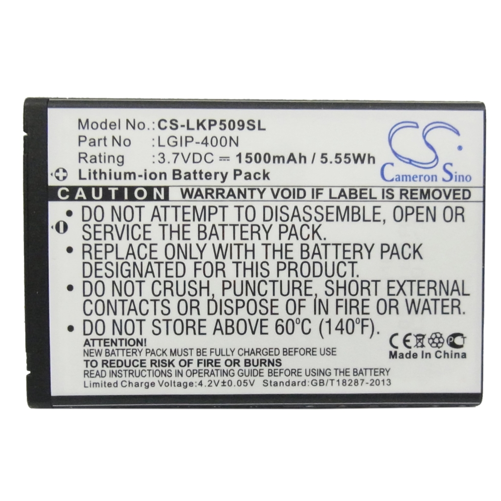 Batería del teléfono móvil LG Vortex VX660