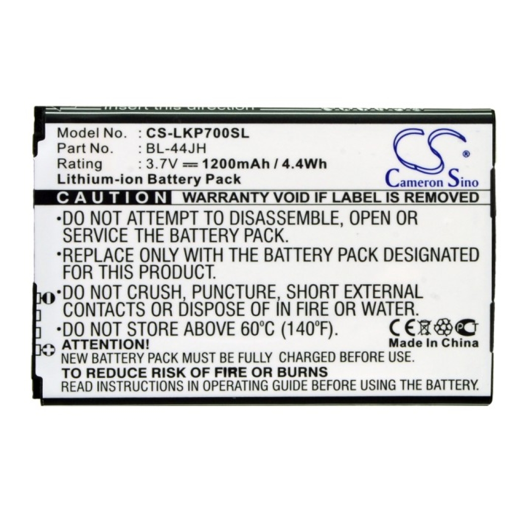 Batería del teléfono móvil LG L38c