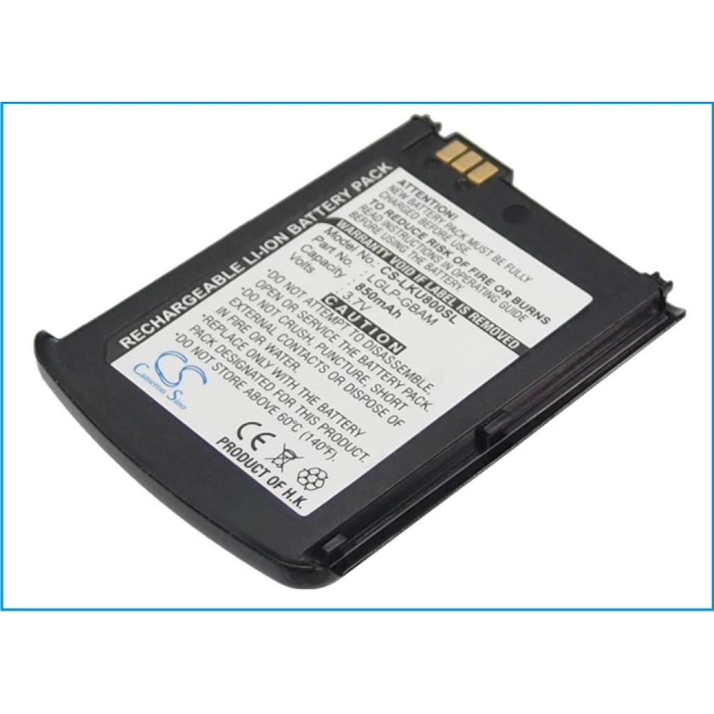 Batería del teléfono móvil LG CS-LKU800SL