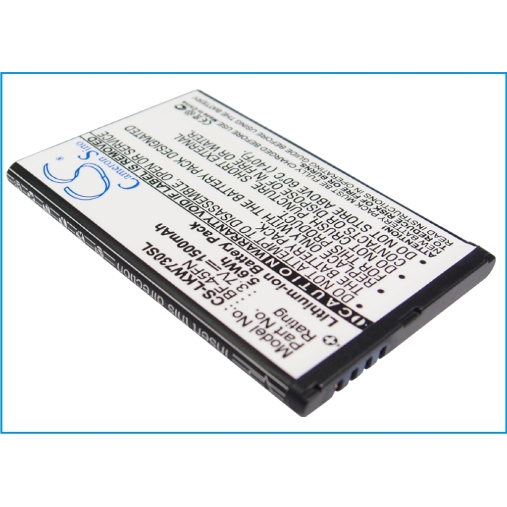 Batería del teléfono móvil LG KW730