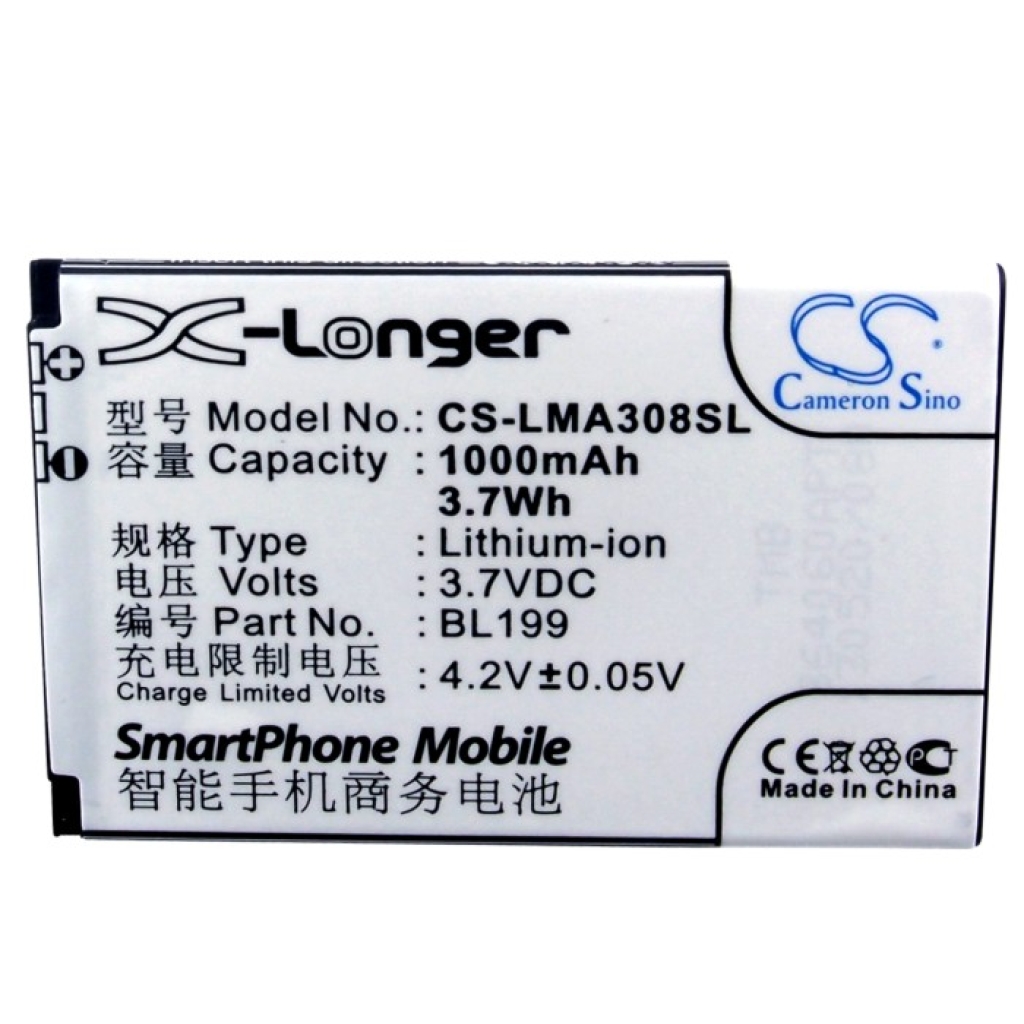 Batería del teléfono móvil Lenovo CS-LMA308SL