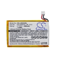 Reemplazo de batería compatible para Logitech 533-000070,L/N: 1212