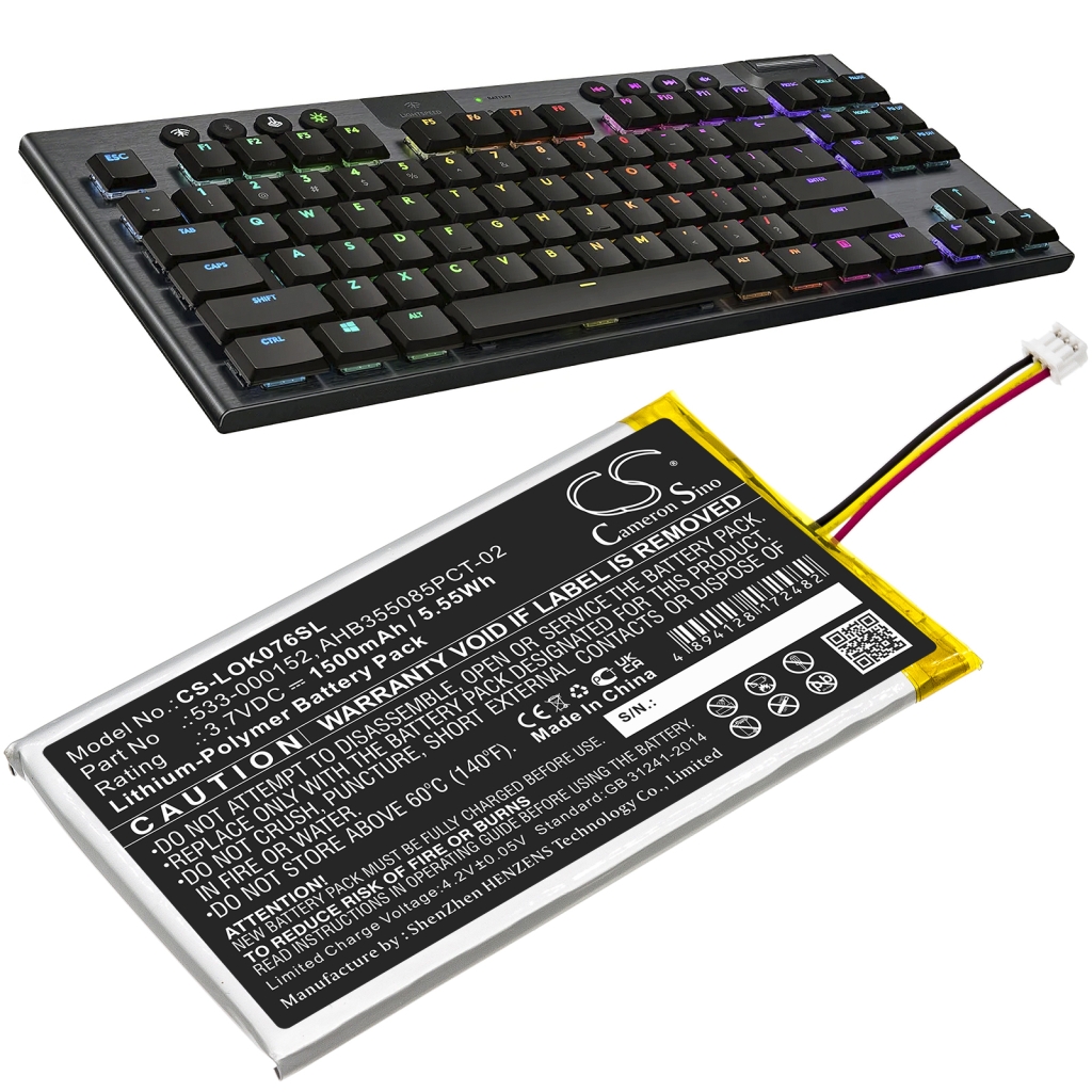 Batería para teclado Logitech CS-LOK076SL