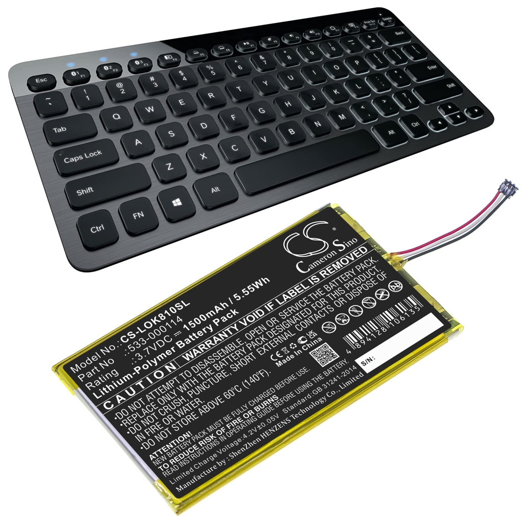 Batería para teclado Logitech CS-LOK810SL