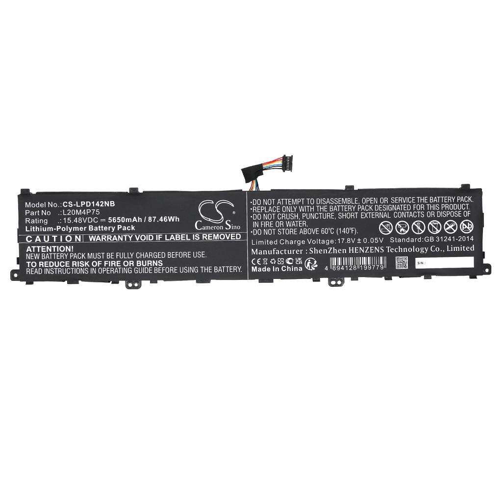 Batería para portátil Lenovo CS-LPD142NB