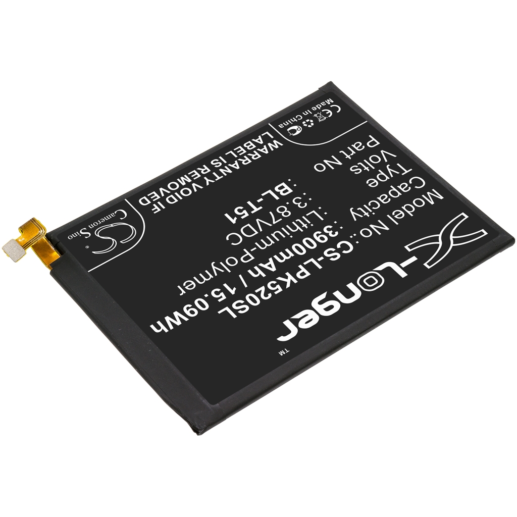 Batería del teléfono móvil LG CS-LPK520SL