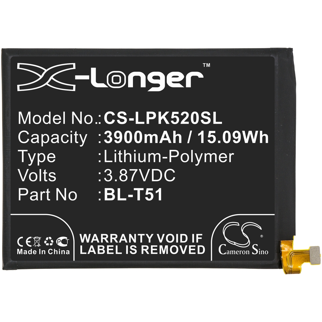 Batería del teléfono móvil LG CS-LPK520SL