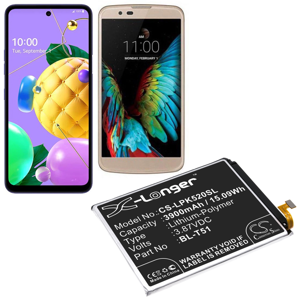 Batería del teléfono móvil LG CS-LPK520SL