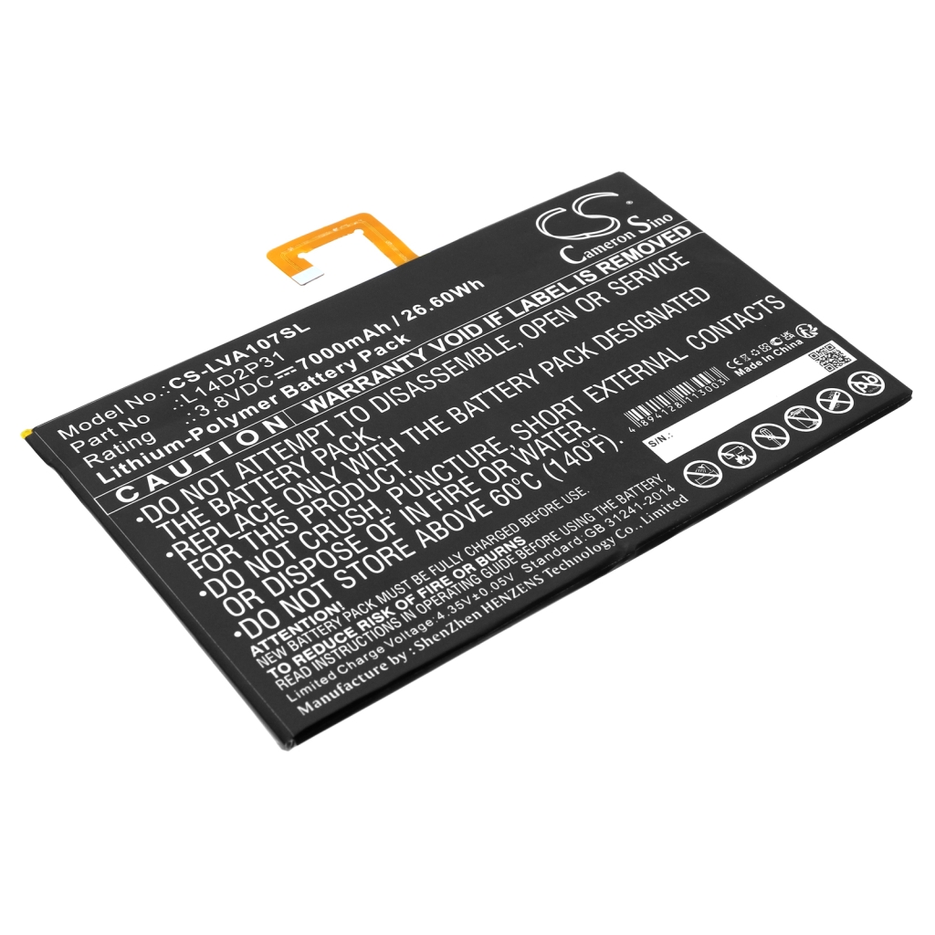 Batería de la tableta Lenovo CS-LVA107SL
