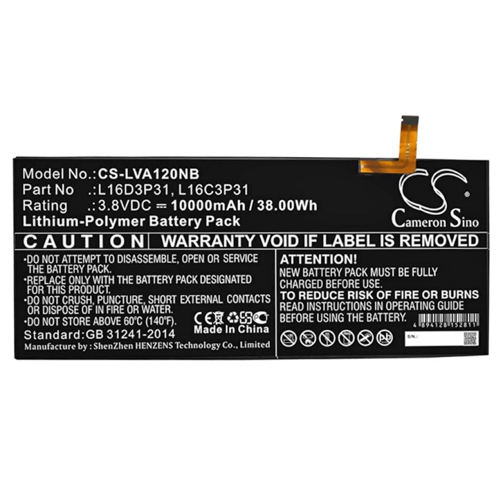 Batería para portátil Lenovo CS-LVA120NB