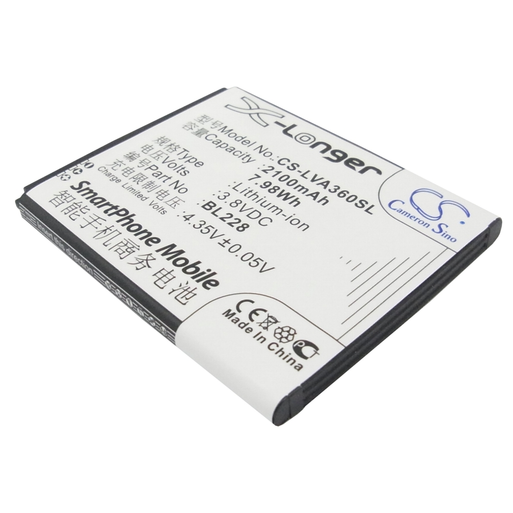Batería del teléfono móvil Lenovo CS-LVA360SL