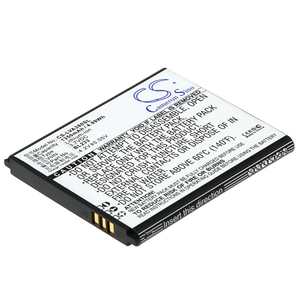Batería del teléfono móvil Lenovo CS-LVA380SL