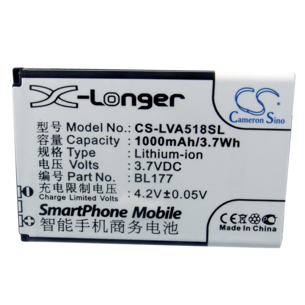 Batería del teléfono móvil Lenovo CS-LVA518SL