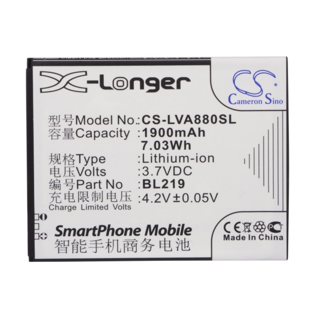 Batería del teléfono móvil Lenovo A880