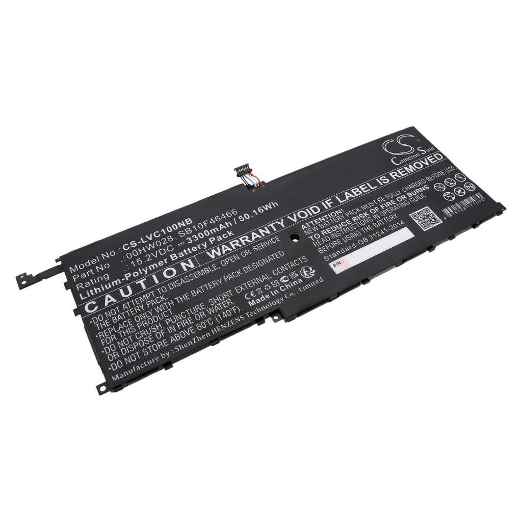 Batería para portátil Lenovo ThinkPad X1 Carbon
