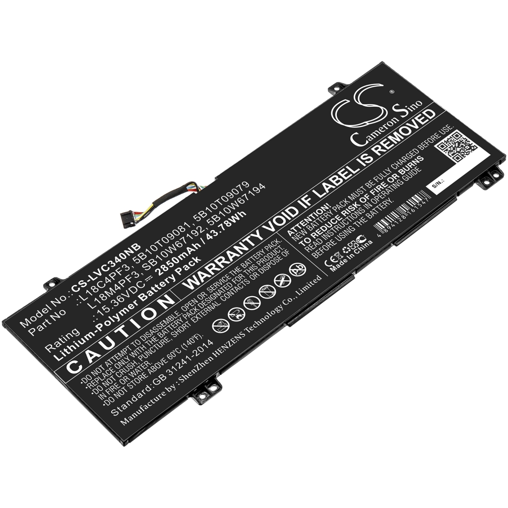 Batería para portátil Lenovo CS-LVC340NB