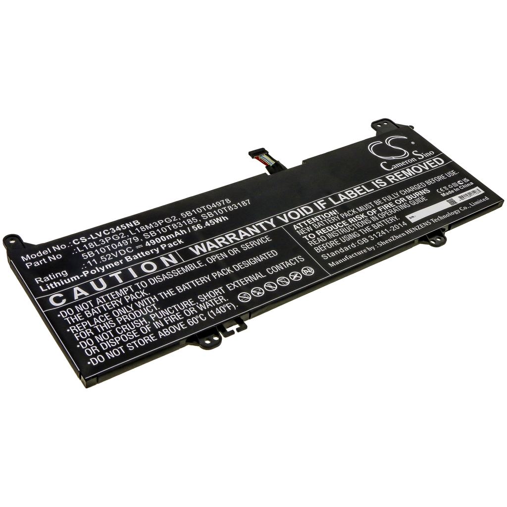 Batería para portátil Lenovo CS-LVC345NB