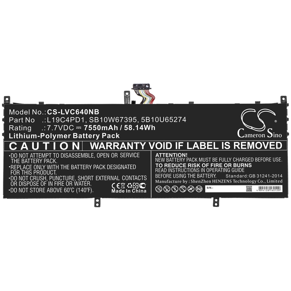 Batería para portátil Lenovo CS-LVC640NB