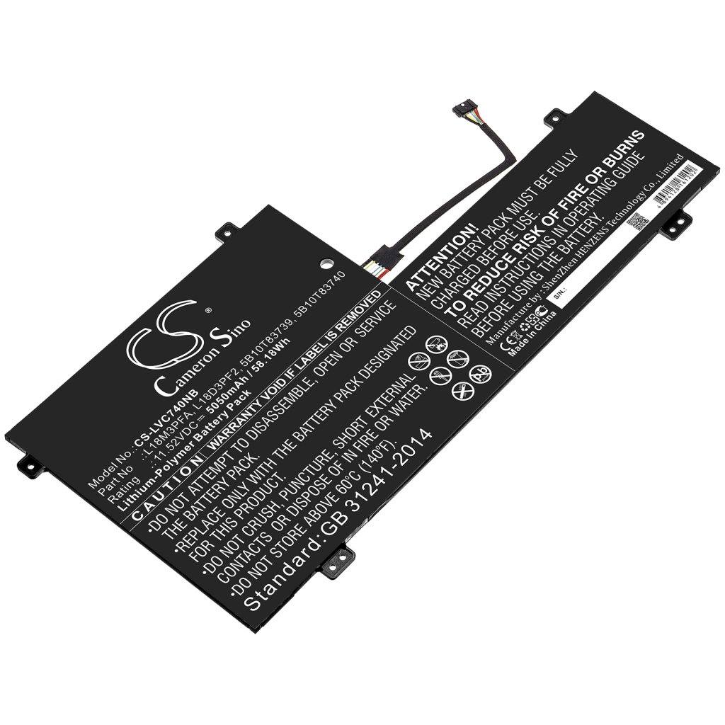 Batería para portátil Lenovo CS-LVC740NB