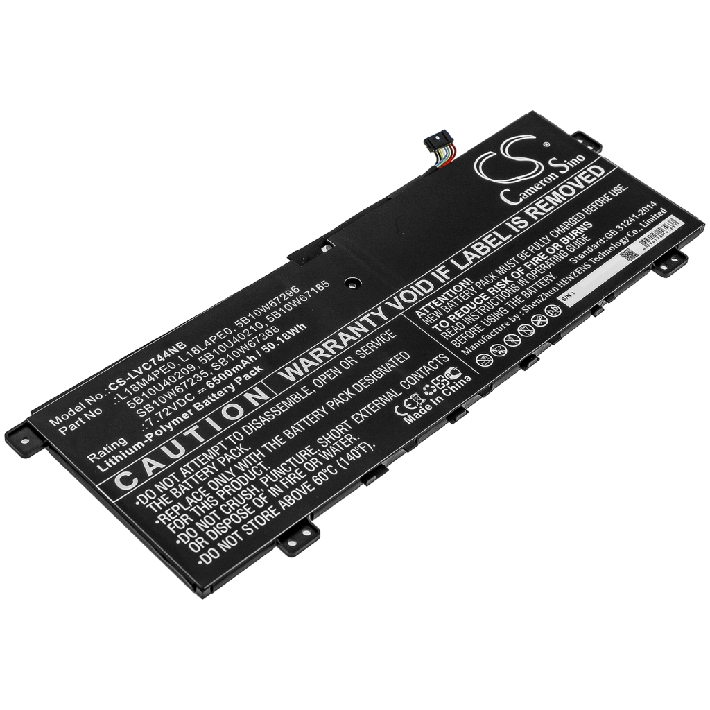Batería para portátil Lenovo CS-LVC744NB