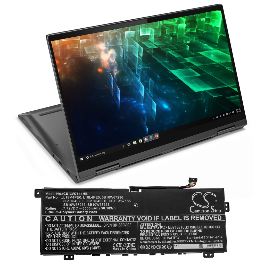 Batería para portátil Lenovo CS-LVC744NB