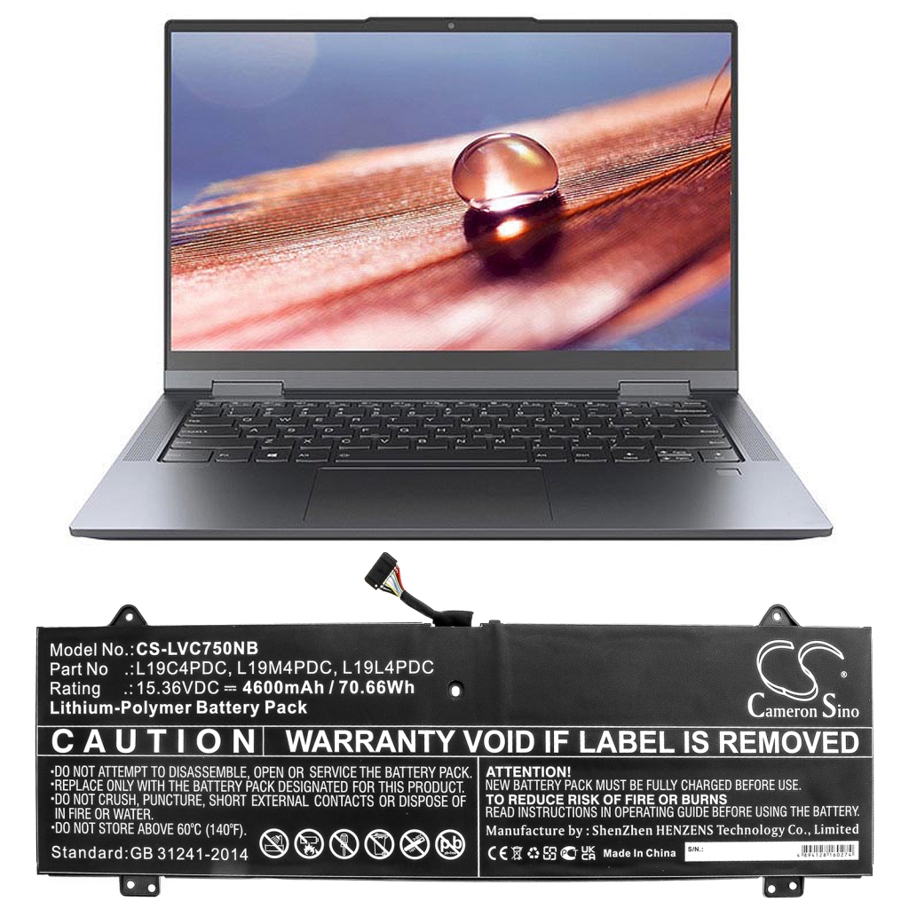 Batería para portátil Lenovo CS-LVC750NB
