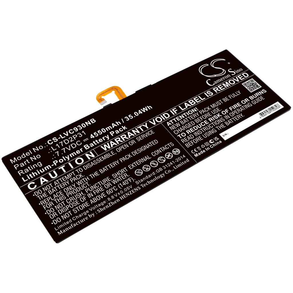 Batería para portátil Lenovo CS-LVC930NB