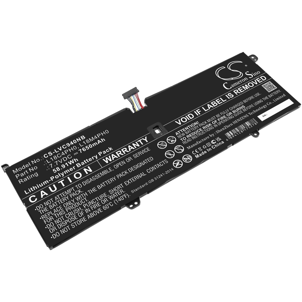 Batería para portátil Lenovo CS-LVC940NB