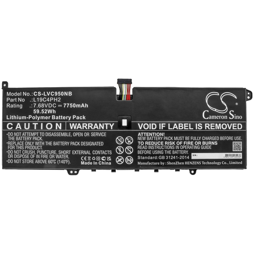 Batería para portátil Lenovo CS-LVC950NB