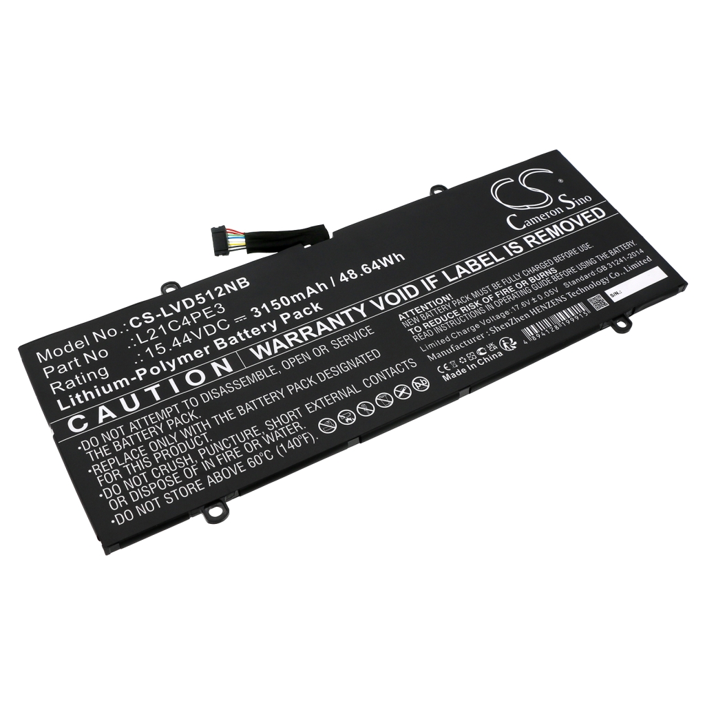 Batería para portátil Lenovo CS-LVD512NB