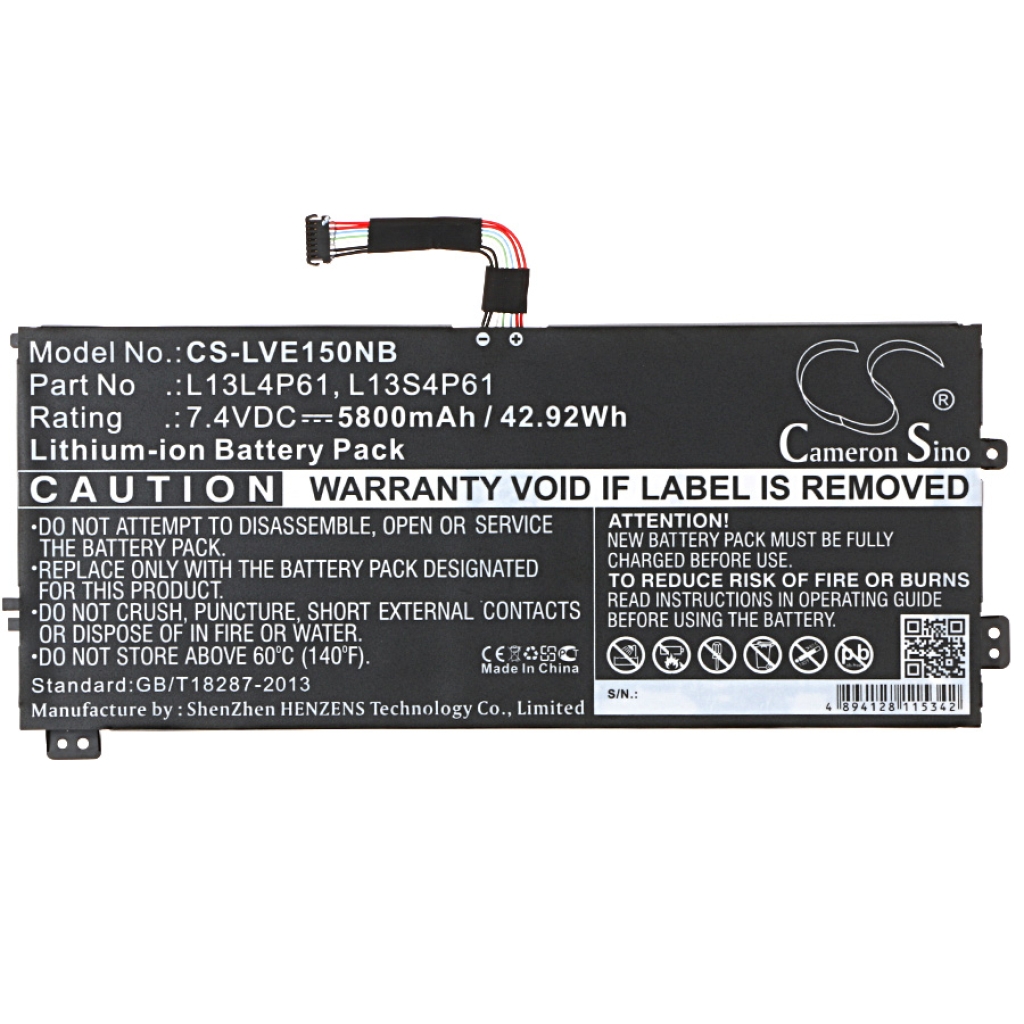 Batería para portátil Lenovo CS-LVE150NB