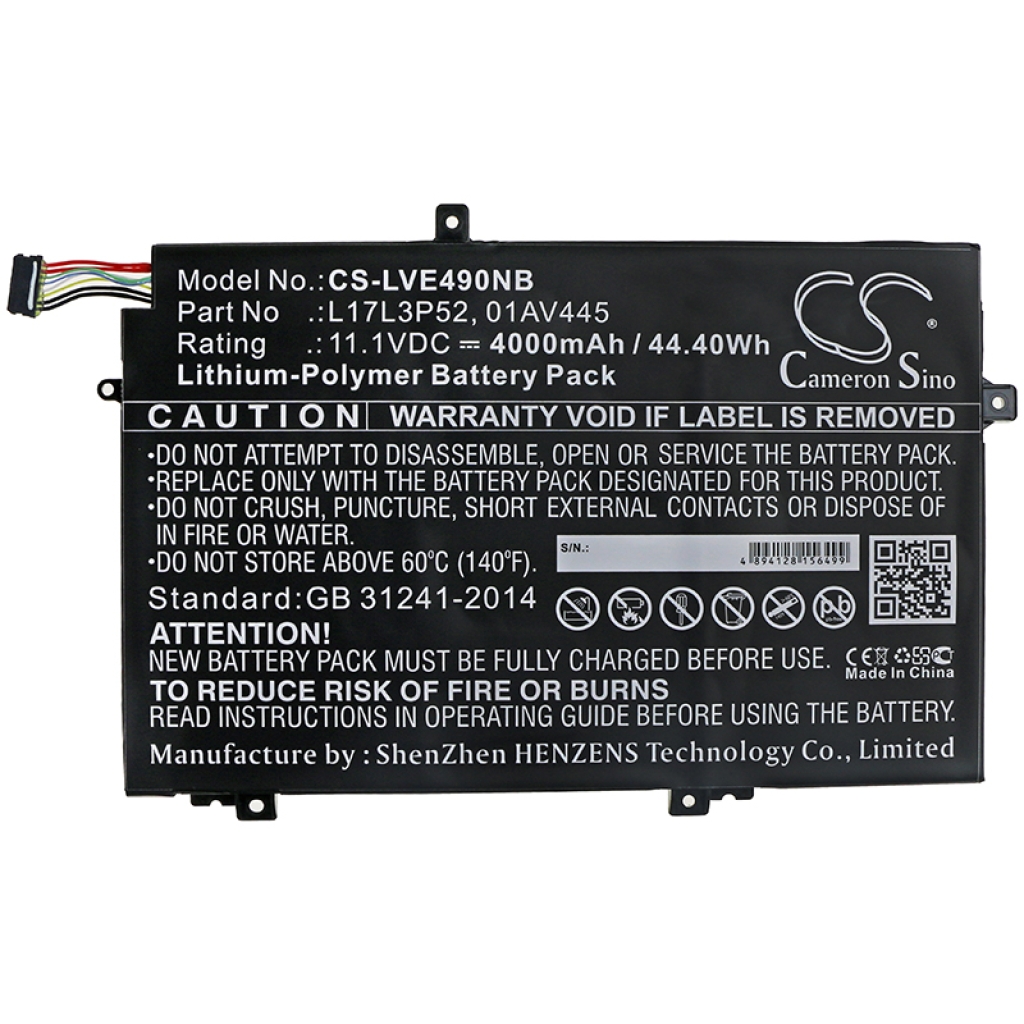 Batería para portátil Lenovo ThinkPad E485